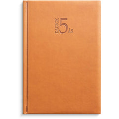 5-year diary artificial leather cognac-1055