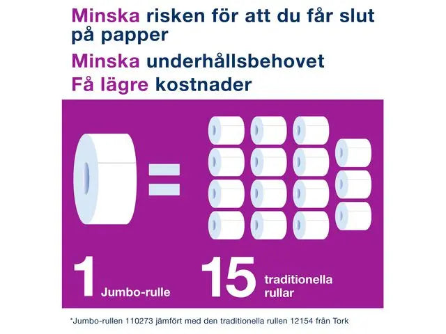 Toalettpapper TORK Uni T1 2-lag 6/fp - Primmeshiper