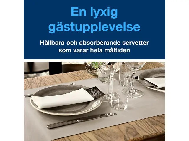 Servett TORK LinStyle 39x39cm Vit 50/fp - Primmeshiper