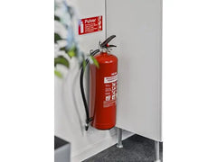 Skylt Brandsläckare pulver 10x20cm - Primmeshiper