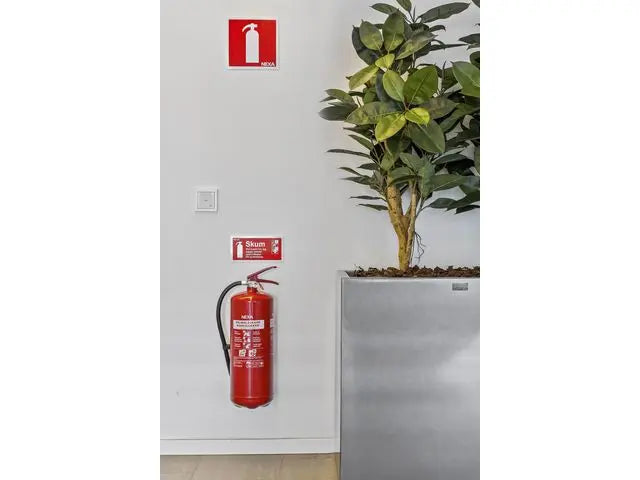 Skylt Brandsläckare Skum 10x20cm Primmeshiper