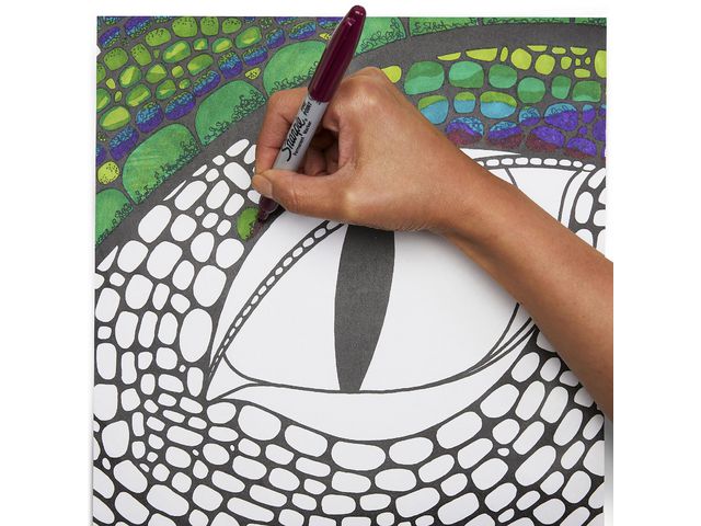 Märkpenna SHARPIE F svart 32+4/fp - Primmeshiper