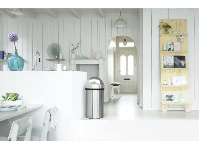 Papperskorg BRABANTIA Push 60L Stål - Primmeshiper