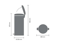 Papperskorg BRABANTIA NewIcon 30L sv - Primmeshiper