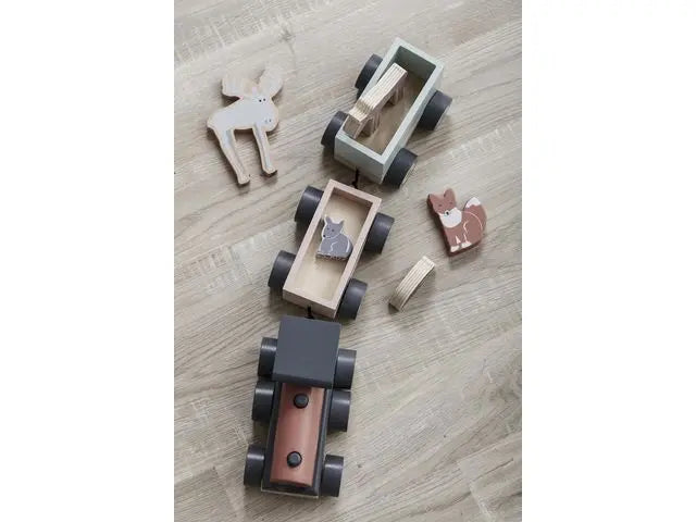 Tåg med djur KIDS CONCEPT - Primmeshiper