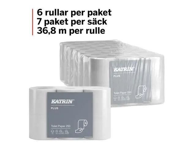 Toalettpapper KATRIN Plus 250 42/fp - Primmeshiper