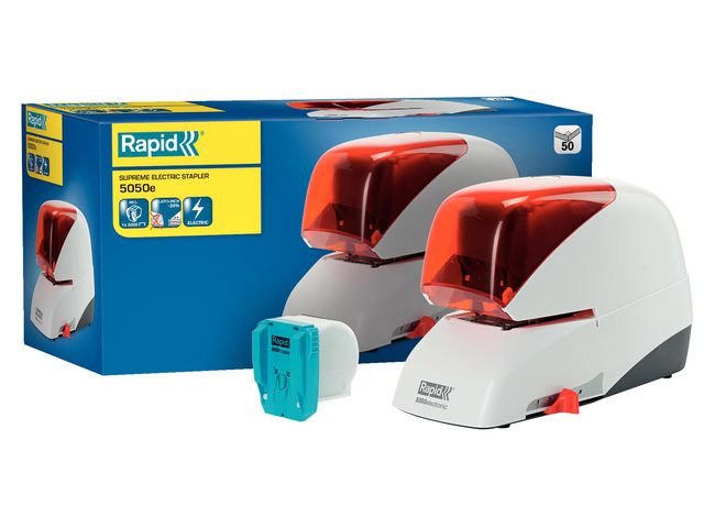 Elhäftare RAPID 5050e silver/orange - Primmeshiper