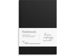 Anteckningsbok linnetextil olinj A5 svar - Primmeshiper