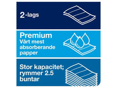 Handduk TORK Adv H2 2-lag natur 3780/fp - Primmeshiper