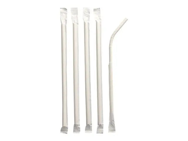 Sugrör böjbart 6mm 20cm styckförp 100/fp - Primmeshiper