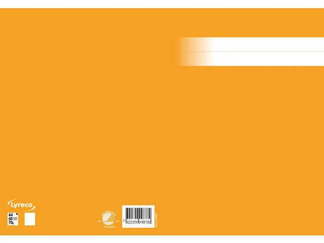 Skrivhäfte A4 olinjerat orange - Primmeshiper