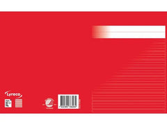 Skrivhäfte 17x21cm baslinj röd - Primmeshiper