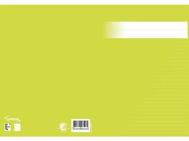 Skrivhäfte A4 linjerat 8,5mm ljusgrön - Primmeshiper