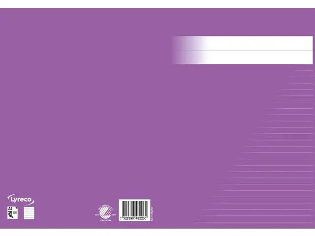 Skrivhäfte A4 linjerat 8,5mm lila - Primmeshiper