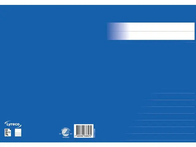 Skrivhäfte A4 1/2 sida linj. 14,5mm blå - Primmeshiper