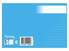 Skrivhäfte A6 linj 8,5mm mel.blå - Primmeshiper