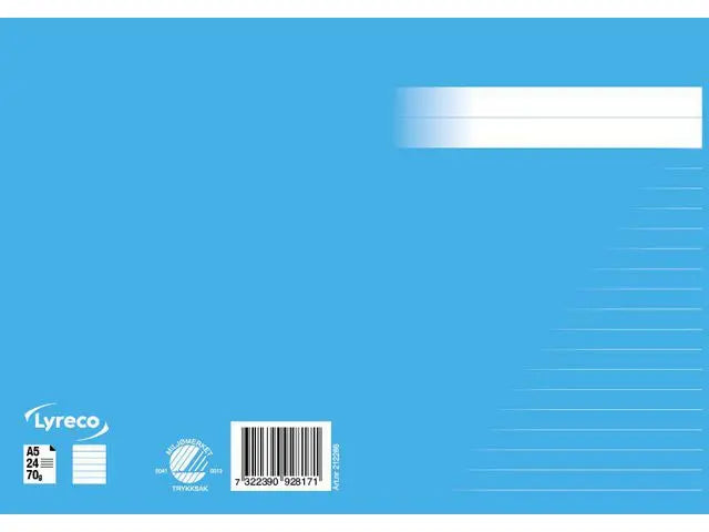 Skrivhäfte A5 linjerat 8,5mm mellanblå - Primmeshiper