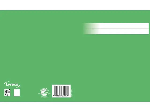 Skrivhäfte 17x21cm olinjerat grön - Primmeshiper