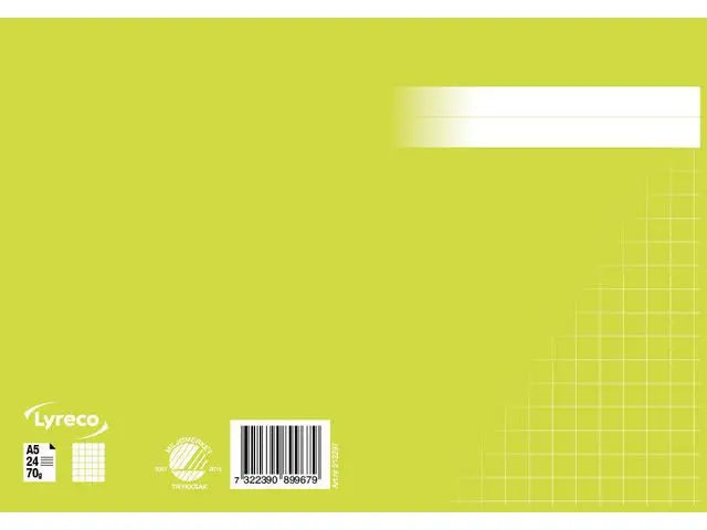 Räknehäfte A5 rutat 10x10mm ljusgrön - Primmeshiper