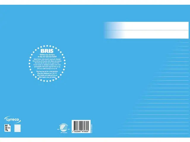 Skrivhäfte A4 linjerat 8,5mm mellanblå - Primmeshiper