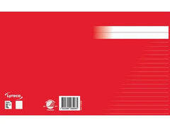 Skrivhäfte 17x21cm linj. 8,5mm röd - Primmeshiper