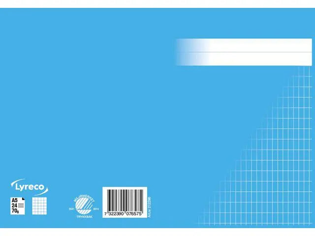 Räknehäfte A5 rutat 5x10mm mellanblå - Primmeshiper