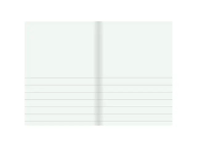 Skrivhäfte A5 ½ sida linj 14,5mm blå - Primmeshiper