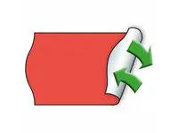 Etikett METO Permanent 32x19 röd 5000/fp - Primmeshiper