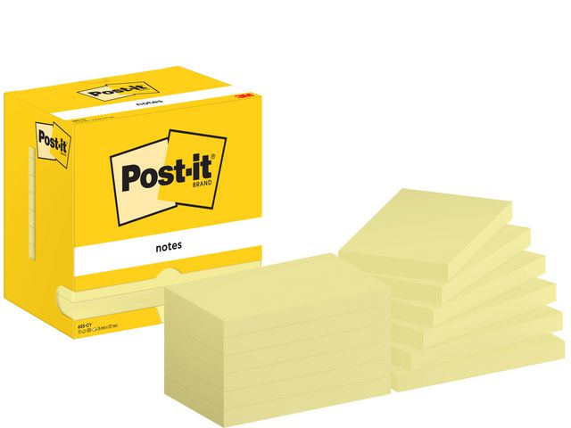 Notes POST-IT 76x127mm gul - Primmeshiper