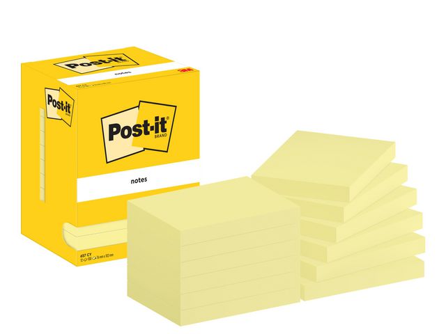 Notes POST-IT 76x102mm gul - Primmeshiper