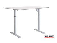 Bord SUN-FLEX II höj/sänk 140x80 vit/vit - Primmeshiper