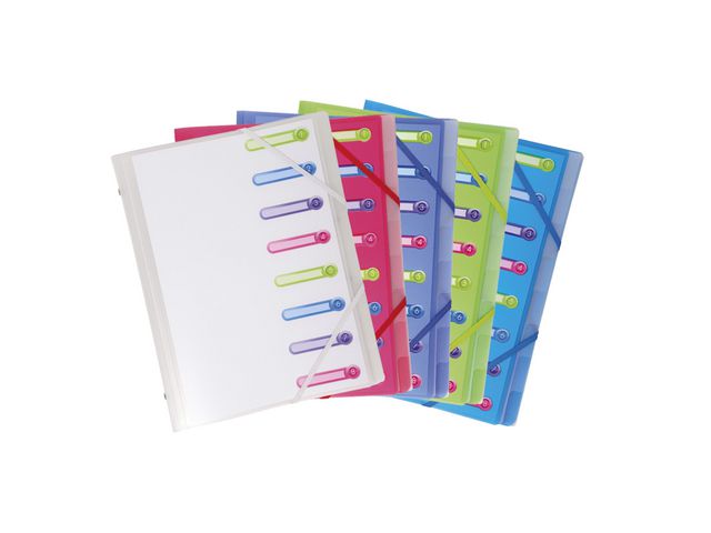 Sorteringsmapp EXACOMPTA PP 8-flik sort - Primmeshiper