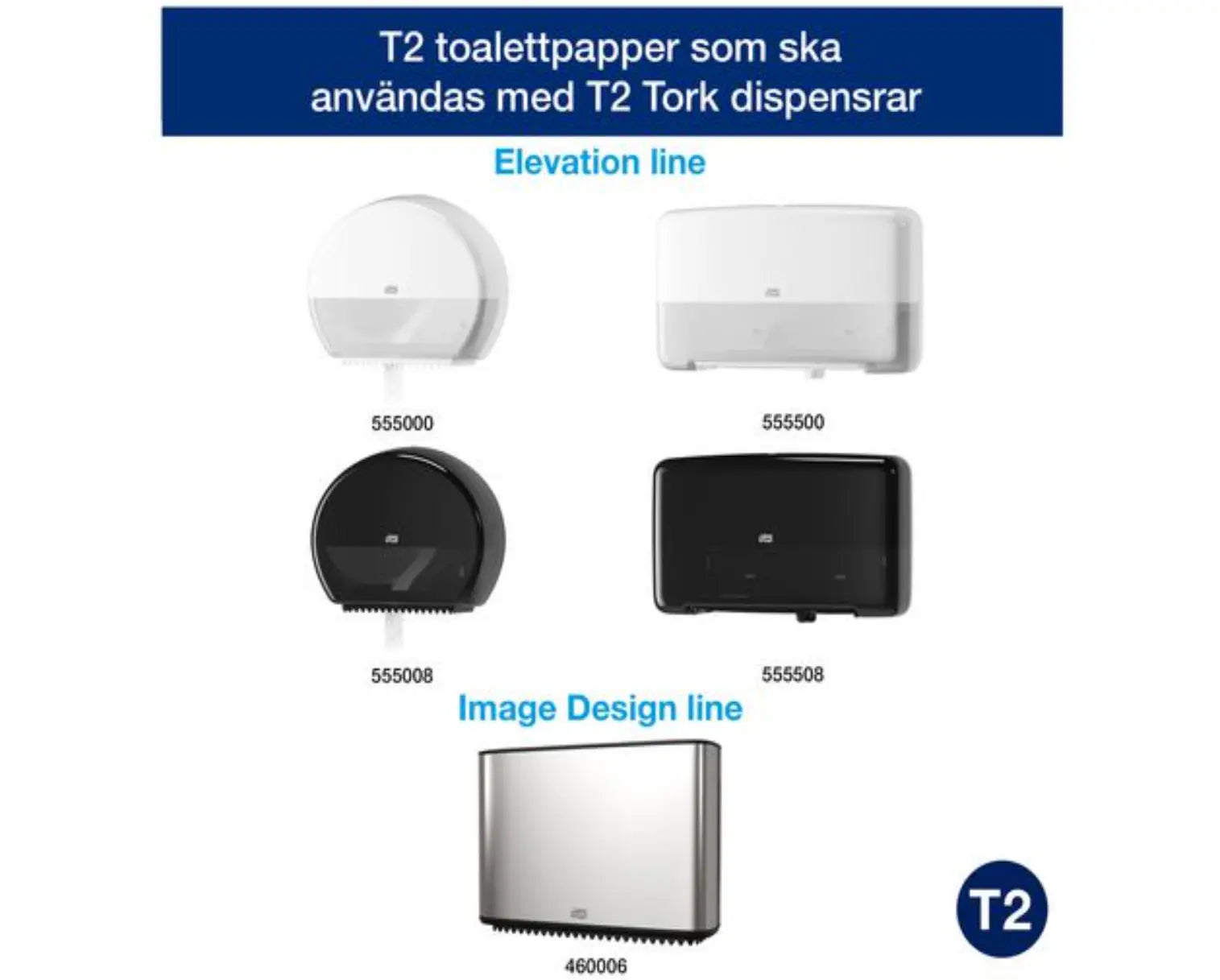 Toalettpapper TORK Uni T2 2-lag 12/fp - Primmeshiper