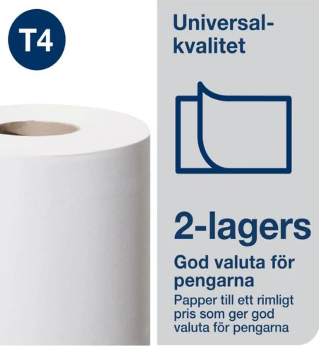Toalettpapper TORK Uni T4 2-lag 6/fp - Primmeshiper