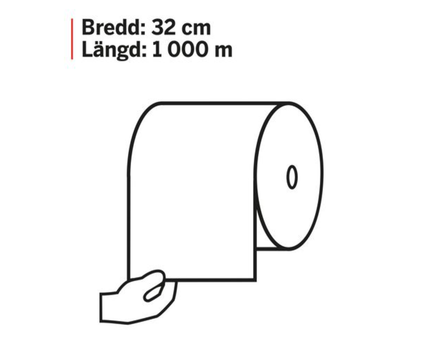 Industritork KATRIN XL brun 1000m - Primmeshiper