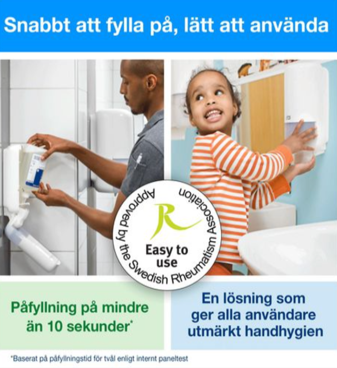 Duschtvål TORK S1 Unisexdoft 1L - Primmeshiper