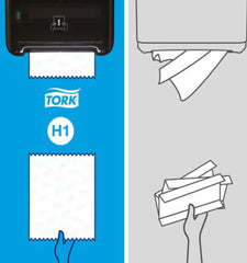 Handduk TORK Adv H1 blå 6/fp - Primmeshiper
