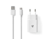 Laddare vägg NEDIS 2.4 A USB-C 1m vit - Primmeshiper