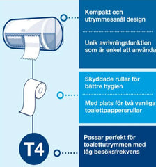 Toalettpapper TORK Uni T4 1-lag 6/fp - Primmeshiper