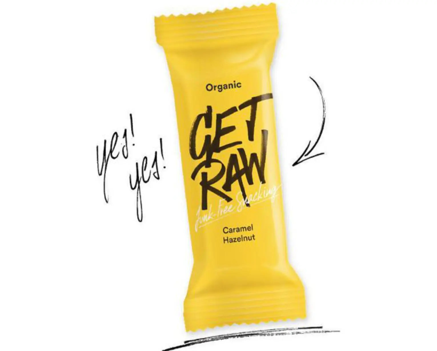 Bar GET RAW Caramel och Hazelnut 42g - Primmeshiper