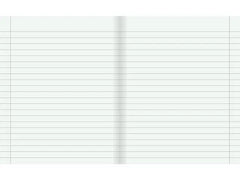 Skrivh. 17x21cm ½ sida linj 14,5mm blå - Primmeshiper