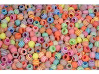 Plastpärla pastell ränder 1500/fp - Primmeshiper