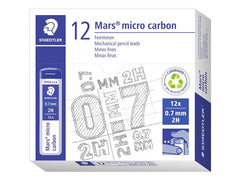 Reservstift STAEDTLER 0,7mm 2H 12/fp - Primmeshiper