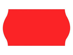 Prisetikett 26x16mm G2 röd 7200/fp - Primmeshiper