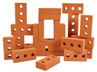 Mjuka byggklossar tegelsten 25/fp - Primmeshiper