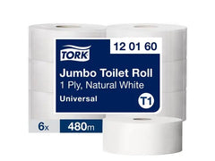 Toalettpapper TORK Uni T1 1-lag 480m - Primmeshiper