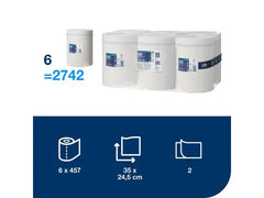 Torkrulle TORK Adv M2 2-lag vit 160m - Primmeshiper