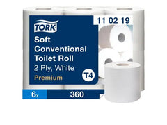 Toalettpapper TORK Pre T4 2-lag vit 6/fp - Primmeshiper