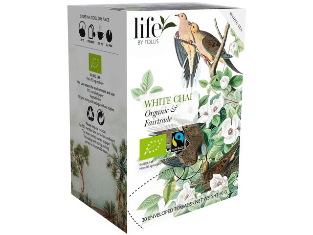 Te LIFE BY FOLLIS Vitt chai 20/fp - Primmeshiper