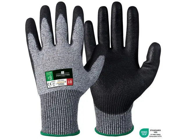 Skärskyddhandske Svart/Grå Stl 10 12/FP - Primmeshiper